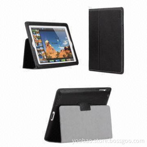 Executive Leather Case, Fits for iPad 3, Comes with Sleep/Wake-up and Stand-up Functions